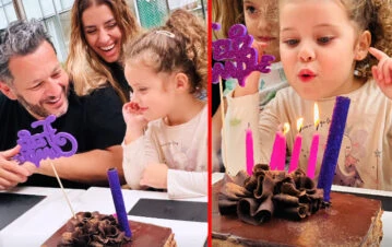Mariana Brey mostró cómo fue el hermoso cumple familia ensamblada de su hija Juana: "Felices"