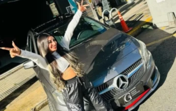 Tamara Báez viajó junto a su familia a Luján para bendecir su nuevo auto: las fotos