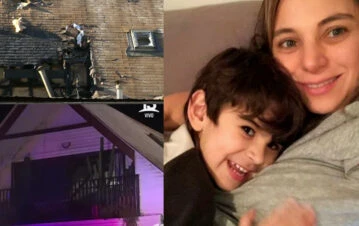 Así quedó la casa de Mariana Derderián tras el trágico incendio que provocó la muerte de su hijo