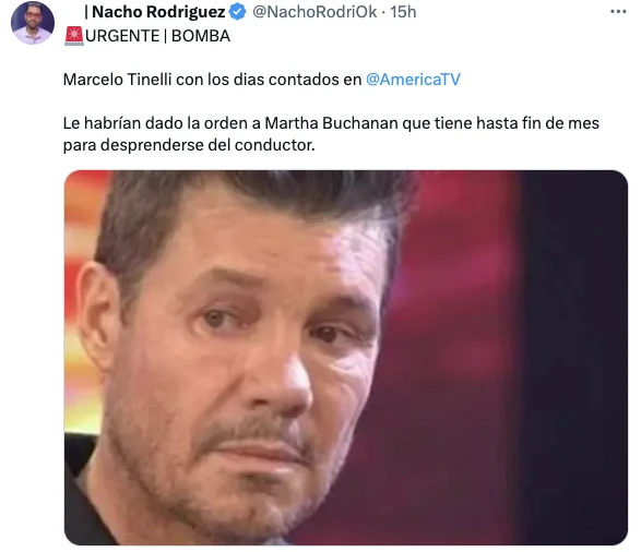 Marcelo Tinelli tiene un pie y medio afuera de AMérica