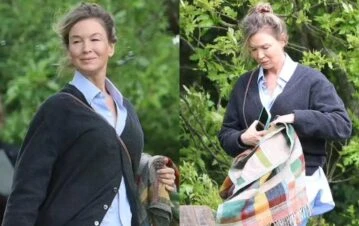 ¿Qué le pasa? Agarraron a Renée Zellweger trepándose a los árboles en Londres y las teorías estallaron: las fotos