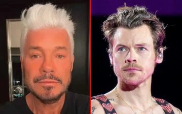 ¡Estás igual! Las fotos virales de Harry Styles con un increíble parecido físico a Marcelo Tinelli
