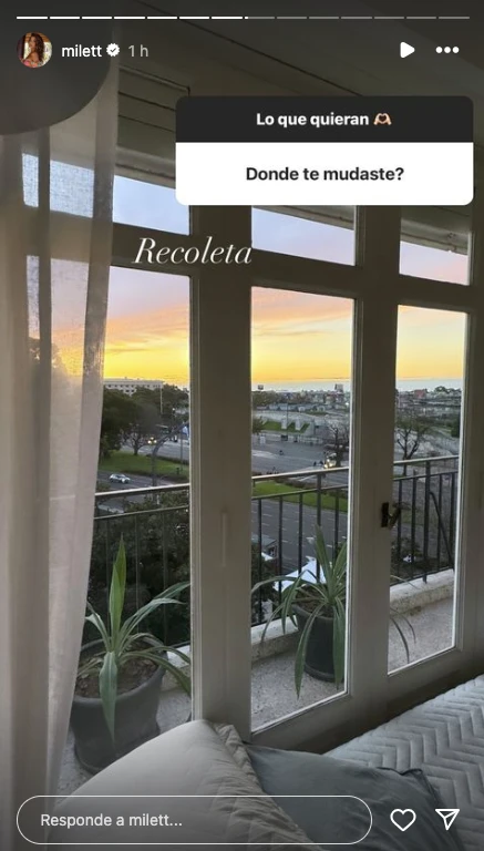 Milett Figueroa se mudó a Recoleta