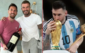 Cuál es y cuánto sale el vino tinto que David Beckham le regaló a Messi en su cumpleaños