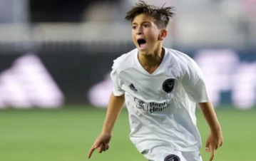 El hermoso gesto que Thiago Messi tuvo en un torneo que jugó en Miami