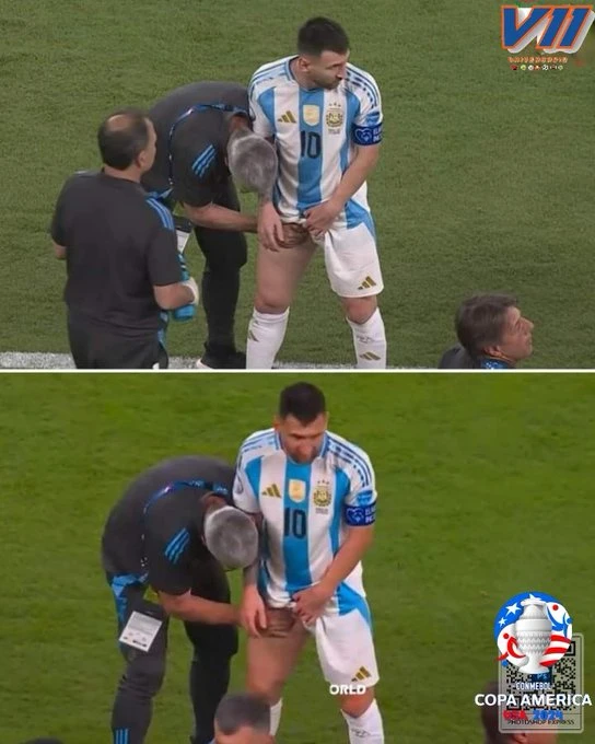 LA IMAGEN QUE PARALIZO A TODOS LOS ARGENTINOS: MESSI ATENDIDO POR UNA LESION EN LA PIERNA DERECHA. ¡QUE NO SEA NADA!