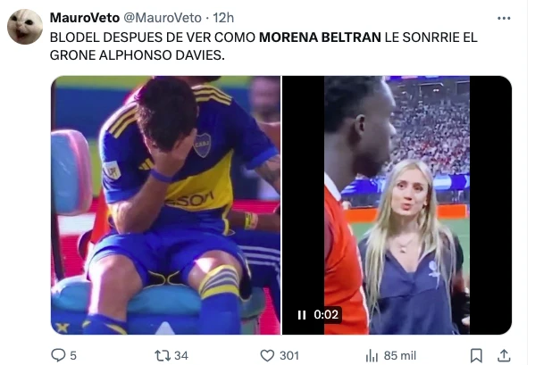 LOS MEMES LE AVISARON A LUCAS BLONDEL, EL NOVIO DE MORENA, QUE TENGA CUIDADO.