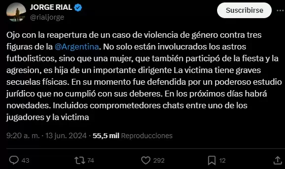 JORGE RIAL DEVELO UN ESCANDALO DE MUJERES EN LA SCALONETA
