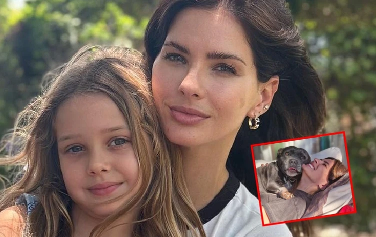 la china suárez mostró fotos con su hija Magnolia y sus perros.