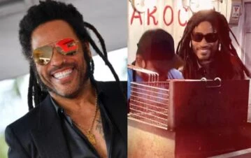 Lenny Kravitz dejó en shock a los mexicanos al ponerse a vender hamburguesas en un puesto callejero: el video