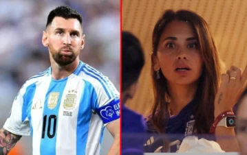 Controladora: el gesto de Antonela Roccuzzo mirando el celu de Messi que se volvió viral