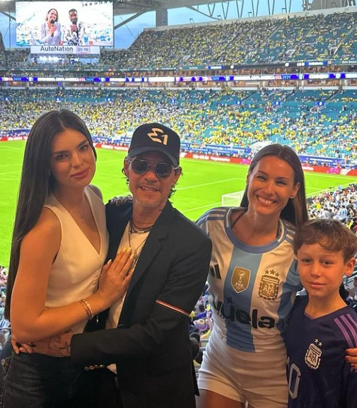 Pampita con Marc Anthony