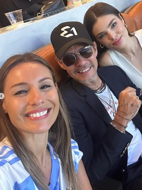Pampita con Marc Anthony en la Copa América