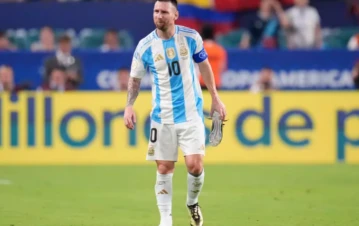 Antonella Roccuzzo mostró cómo está el tobillo de Lionel Messi tras la final de la Copa América