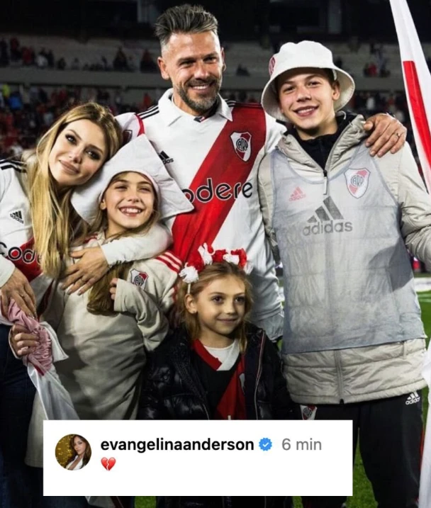 El posteo de Evangelina Anderson tras la salida de Demichelis