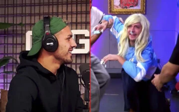 Caro Pardíaco se embobó al conocer a Leandro Paredes y sufrió un duro golpe: el video de la caída