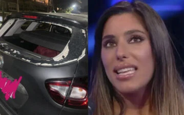 ¡Desastre! A Catalina Gorostidi le destrozaron el auto y sospechan de los fanáticos de Furia