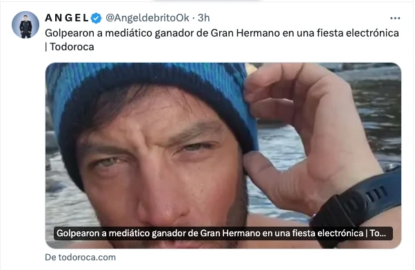 ANGEL DE BRITO SE HIZO ECO DE LA PUBLICACION DEL SITIO "TODO ROCA".