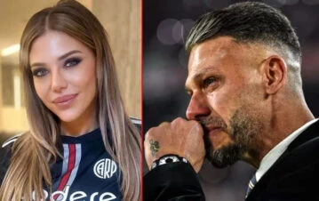El video que subió Evangelina Anderson para limpiar la imagen de Demichelis en River