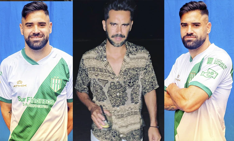 VOS TENES UN AIRE: A LOS COSTADOS MILTON GIMENEZ CUANDO JUGABA EN BANFIELD. EN EL MEDIO, HEREDIA. ¿SE PARECEN?