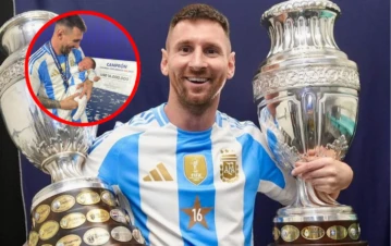 Quién es el bebé que Lionel Messi alzó tras consagrarse campeón en la Copa América con Argentina