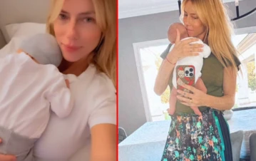 Nicole Neumann mostró que desayuna a días de haber sido mamá de Cruz