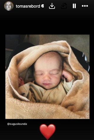 NADA DE ESCONDERLO: ACA ESTA ATILA, EL HERMOSO BEBE DE TOMAS REBORD Y SUGUS LEUNDA