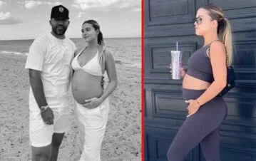 Sofía Calzetti, la novia del Kun Agüero, mostró cómo está su panza a semanas de ser mamá