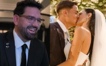 ¡La foto! Así fue la descomunal torta que Damián Betular hizo para la boda de Oriana Sabatini y Dybala