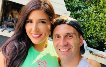 El guiño de la esposa del Dibu Martínez al arquero en la cuenta regresiva de la final de la Copa América