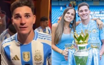 ¡Dale play! Las gastadas a Julián Álvarez de sus compañeros de la Selección por los celos de su novia: “Tu jermu”