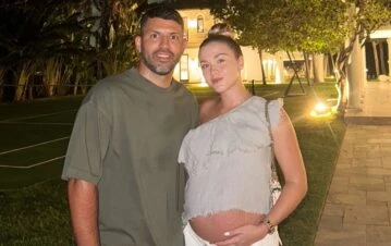 Sofía Calzetti sorprendió con la fuerte actividad física que hace a poco de dar a luz su primer hijo con el Kun Agüero