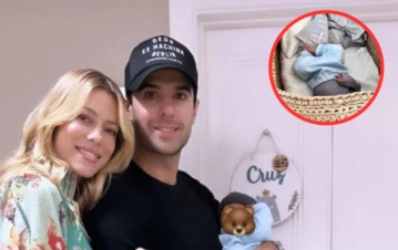 El look que le preparó Nicole Neumann a su hijo Cruz para alentar a la Selección Argentina