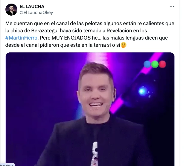 LA CUENTA ESPECIALIZADA EN ESCANDALOS TELEVISIVOS "EL LAUCHAOK" CONTO EL ENOJO QUE HAY EN TELEFE.