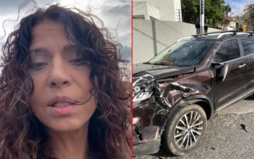 Se accidentó Patricia Sosa en la Panamericana y su vehículo quedó destrozado: "Fue un horror"