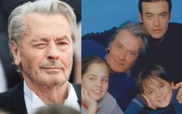 Así están los hijos súper facheros de Alain Delon, Anthony, Alain-Fabien y Anouchka, "la favorita": las fotos