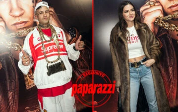 El jugado look de la China Suárez en la presentación del disco de L-Gante