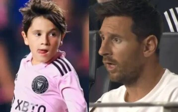 ¡Dale play! Lionel Messi retó a su hijo Mateo en medio de un partido: qué le dijo al más travieso 