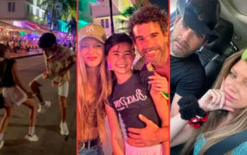 Nicolás Cabré mostró cómo se divierte con su hija y su nueva novia en sus vacaciones en Estados Unidos