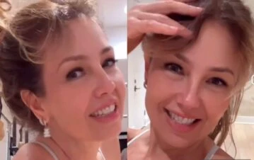 Thalía mostró el equipo que tiene en su casa para practicar una disciplina milenaria