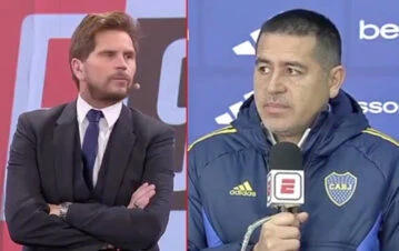 ¡Tranquilo, Román! Riquelme plantó al Pollo Vignolo en vivo y se peleó con una figura de ESPN