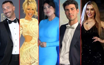 A qué famosos descubrieron besándose a escondidas en los Martín Fierro