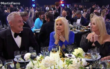 Qué comieron los famosos en los Martín Fierro