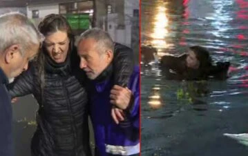 Preocupación en TN: se accidentó una cronista tras caerse a un pozo en plena tormenta de Santa Rosa