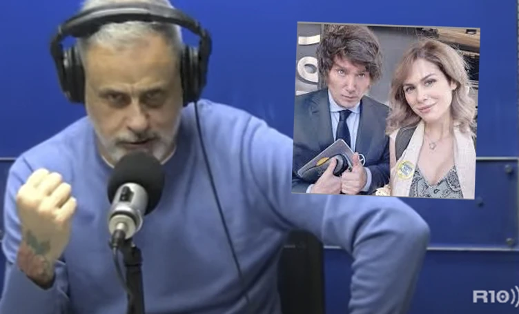 Jorge Rial mostró la foto que sería de Javier Milei y Lilia Lemoine en la intimidad