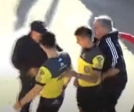 VENTURA, DE JOGGING NEGRO, NO SE CALMO NI CON LA LLEGADA DE LA POLICIA