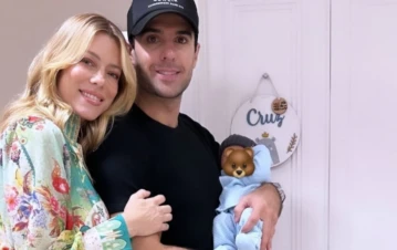 La primera foto de la cara de Cruz, el hijo de Nicole Neumann