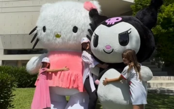 Wanda Nara le festejó el cumpleaños 8 a su hija Isabella con temática de Hello Kitty: las fotos