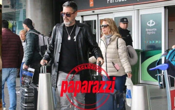 Las fotos de Marina Calabró y Rolando Barbano volviendo de la luna de miel en Londres