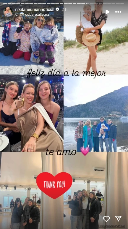 El saludo de Sienna Cubero a Nicole Neumann